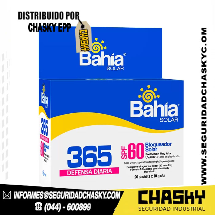 Bahía 365 SPF 60 g – 20 Sachets de 10 g Bloqueador Bahía 365 SPF 60 g – 20 Sachets de 10 g - Image 1