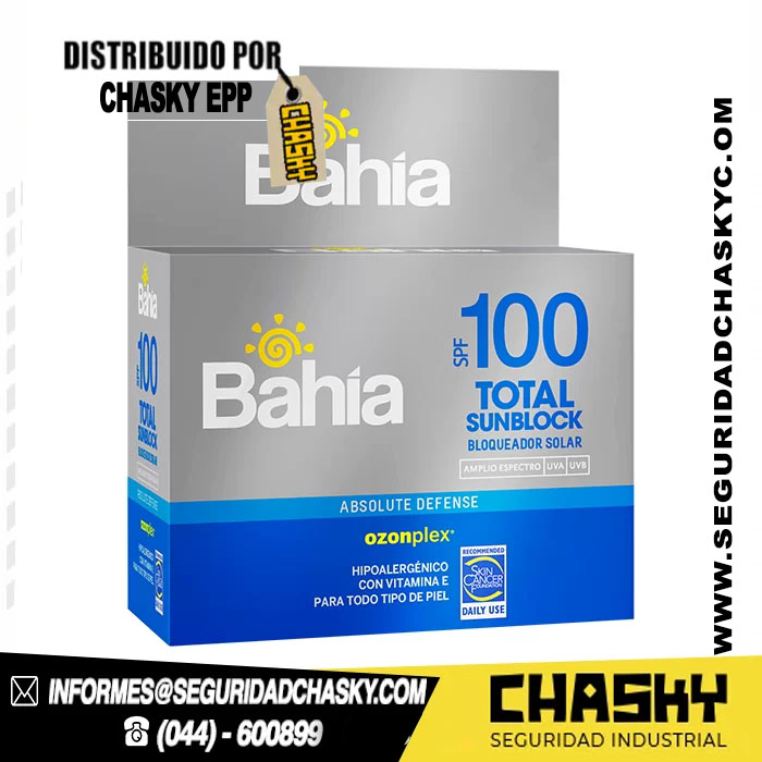 Bahía Total Sunblock SPF Bahía Total Sunblock SPF 100 – 20 Sachets de 10 g - Image 1