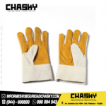 Guantes de cuero cromo reforz.en la palma