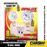 LUZ DE EMERGENCIA 14 LEDS 8 HORAS OPALUX 9101-220 LED SLIM