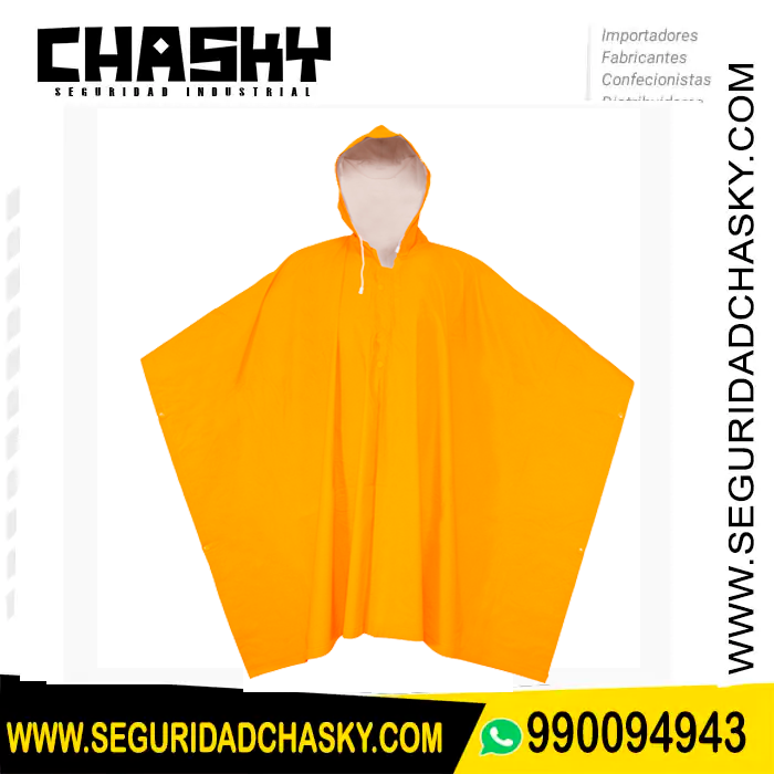 PONCHO AMARILLO PONCHO DE PVC AMARILLO - SEGPRO - Image 1