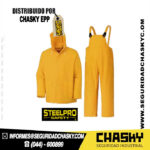 TRAJE AMARILLO DE PVC