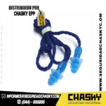 Tapón reutilizable 1290 color azul con cordón 25dB