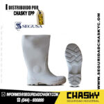 Bota de PVC Punta de Acero Blanco Segusa