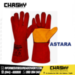 GUANTE DE CUERO ROJO/AMARILLO PARA SOLDAR BLAZEFIRE 14