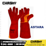 GUANTE DE CUERO ROJO PARA SOLDAR BLAZEFIRE 18