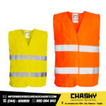 Chaleco 2 bandas naranja y amarillo