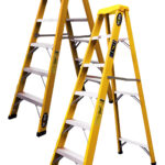 ESCALERAS TIPO TIJERA DE FIBRA DE VIDRIO