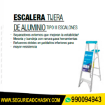 ESCALERA TIJERA DE ALUMINIO Toolcraft