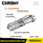 Linterna de aluminio 40 lm a pilas AA truper 17256