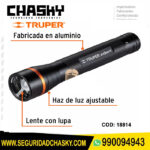 Linterna de aluminio 850 lm a pilas D truper 18814
