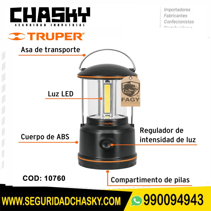 Linterna de campamento a pilas D truper 10760 Linterna de campamento a pilas D truper 10760 - Image 1