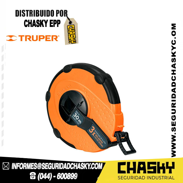 Wincha carcasa plástica 30 m Truper 12639 Wincha carcasa plástica 30 m Truper 12639 - Image 1