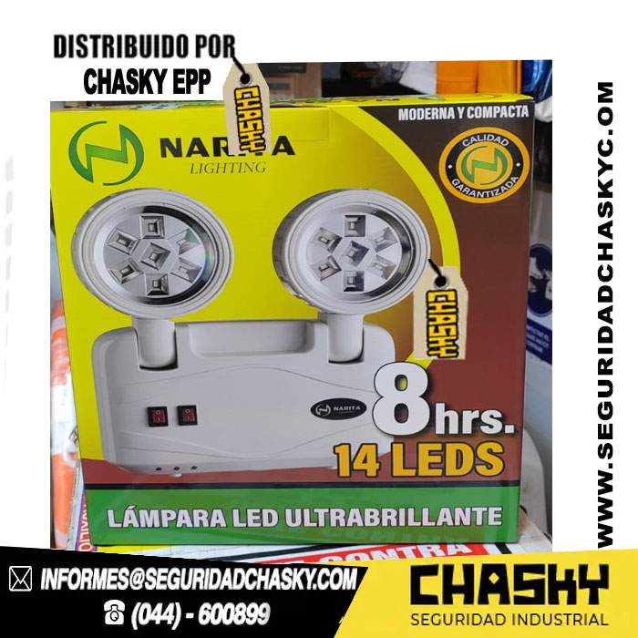 LUZ DE EMERGENCIA 14 LEDS 8 HORAS NARITA LUZ DE EMERGENCIA 14 LEDS 8 HORAS NARITA - Image 1