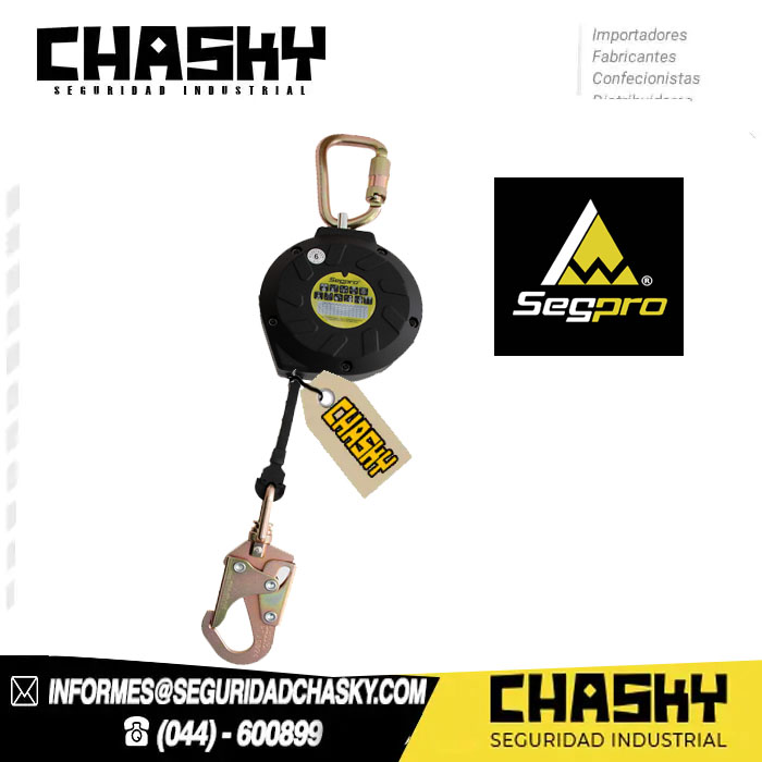 Bloque autoretráctil de 3 metros