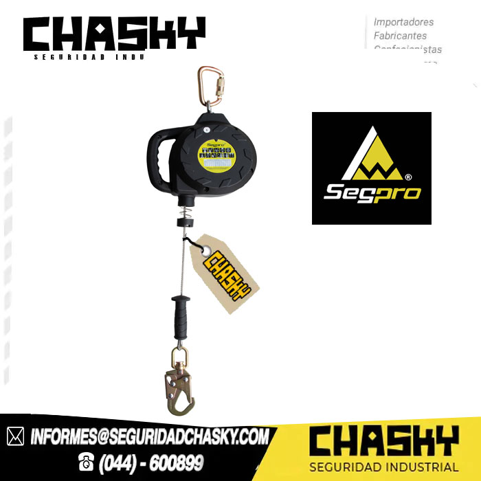 Bloque autoretráctil de 6 metros