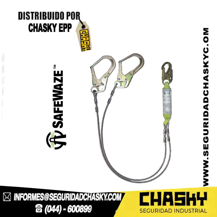 LINEA DE VIDA DOBLE CABLE ACERADO LINEA DE VIDA DOBLE CON CABLE ACERADO MODELO FS566-CA SAFEWAZE - Image 1